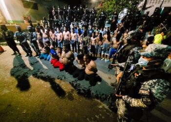 576 capturas realizó la PNC este domingo en el primer día de Régimen de Excepción