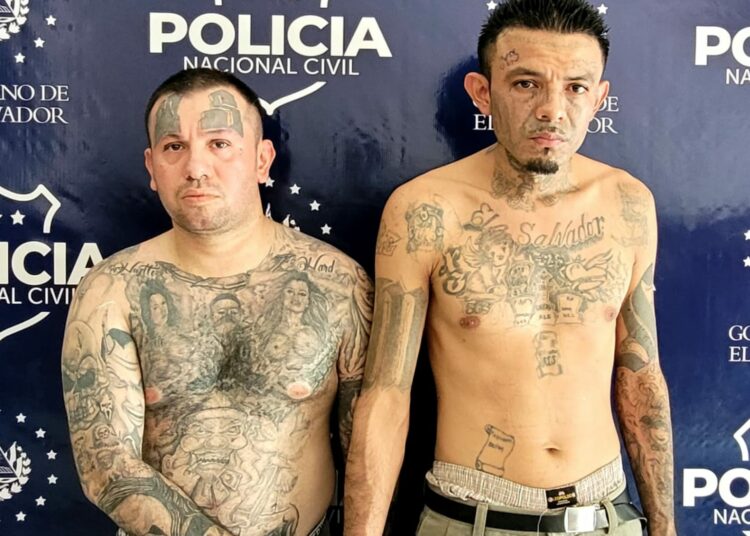 Capturan a dos peligrosos pandilleros en San Miguel