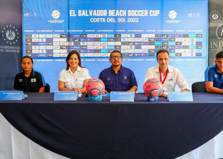 Todo listo para la organización de El Salvador Beach Soccer Cup 2022
