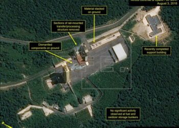 Satélites detectaron un aumento de actividad en la base espacial de Corea del Norte