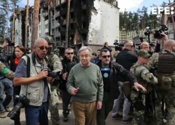 António Guterres llega a Kiev para reunirse con Volodimir Zelenski