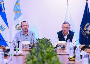 Gabinete de Seguridad de El Salvador participa en primer encuentro bilateral con homólogos de Guatemala