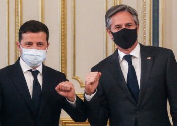 Zelensky recibió en Kiev al Secretario de Estado de Estados Unidos y al jefe del Pentágono