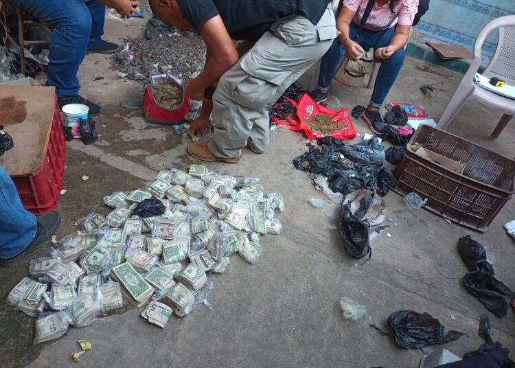 Incautan fuerte cantidad de dinero producto de la extorsión a mareros de Armenia, en Sonsonate