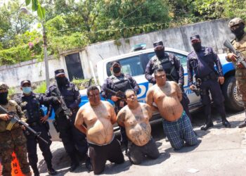 Capturan a tres peligrosos cabecillas de pandillas en San Salvador