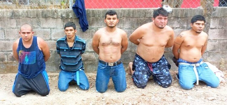 Cinco peligrosos terroristas son capturados en caserío los Caimitos de Jocoro, Morazán