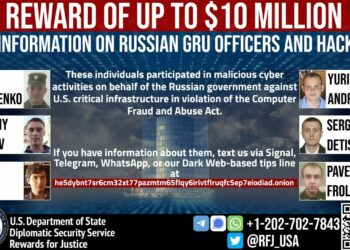 EEUU ofreció recompensas de hasta 10 millones de dólares por seis agentes de la inteligencia militar rusa