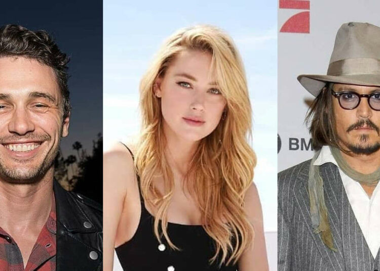 Un vídeo muestra a Amber Heard en actitud cariñosa con James Franco dentro de un ascensor