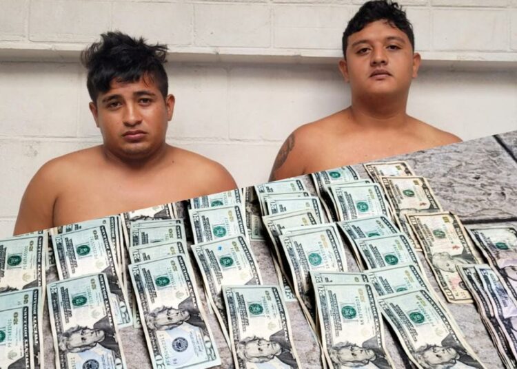 Capturan a pandilleros con más de mil dólares en efectivo, proveniente de extorsiones