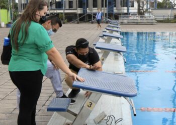 Natación, ajedrez y esgrima recibieron la visita de la Comisión Técnica de Centro Caribe Sport