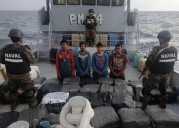 Narcos con cargamento de cocaína abrieron fuego contra la Fuerza Naval en la Bahía de Jiquilisco