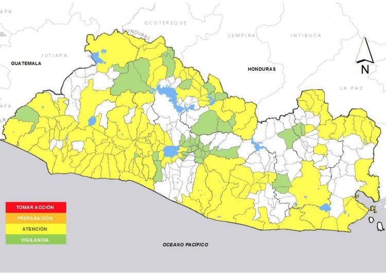 MARN pronostica probabilidad alta de inundaciones, desbordamientos y caída de árboles durante las próximas horas