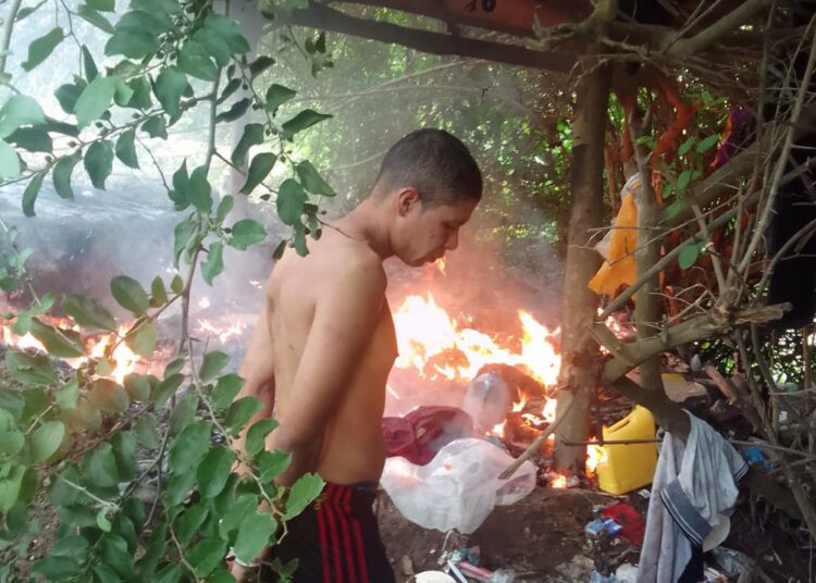 Seguridad detecta campamento clandestino cerca del Distrito Italia