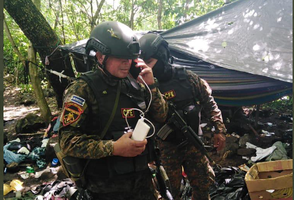 Fuerza Armada desarticuló un campamento de pandillas en San Isidro, Cabañas