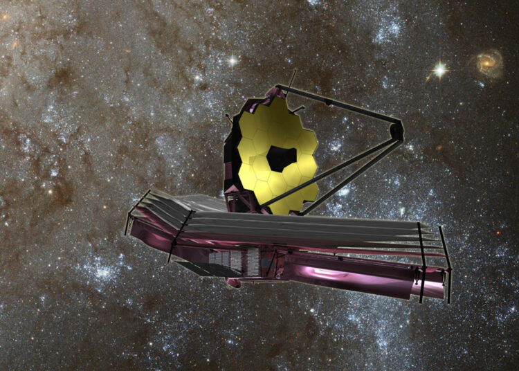 Un pequeño meteoroide golpeó al telescopio espacial James Webb de la NASA