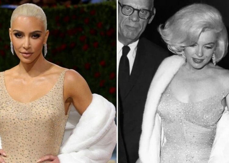 Kim Kardashian causó daños permanentes el vestido más famoso de Marilyn Monroe