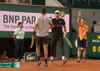 Marcelo Arévalo disputa la final de dobles en el torneo Roland Garros