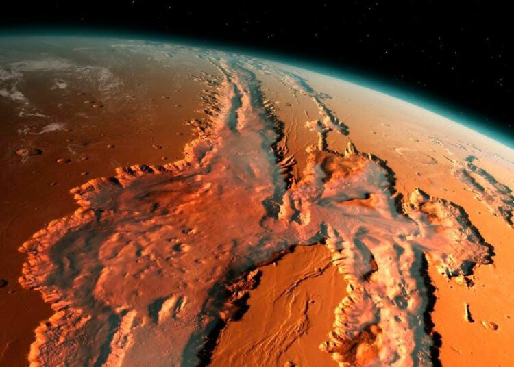 ¿Cómo lucía Marte hace 3.8 billones de años? Este mapa teórico muestra su bloque continental y agua por todas partes