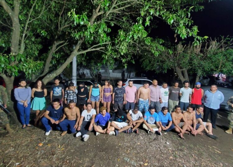 FAES intercepta 27 pandilleros en Ciudad Marsella