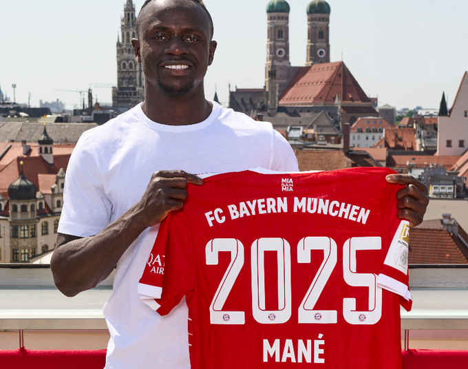 Bayern Múnich presentó a Sadio Mané como nuevo refuerzo