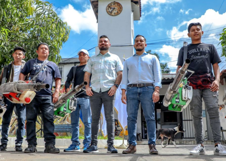 Tejido Social llevó a cabo jornada de fumigación, abatización y recuperación de zonas verdes en Panchimalco
