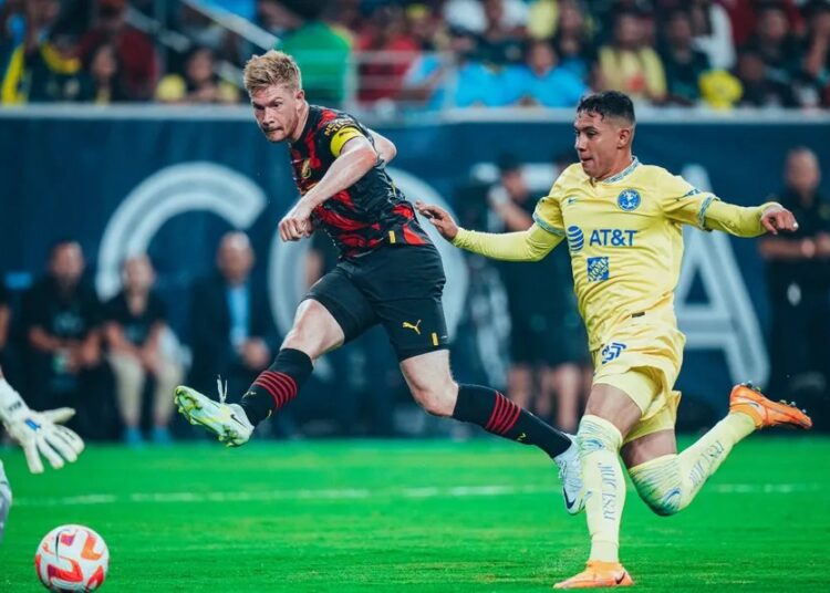 América cayó 2-1 con Manchester City en partido amistoso