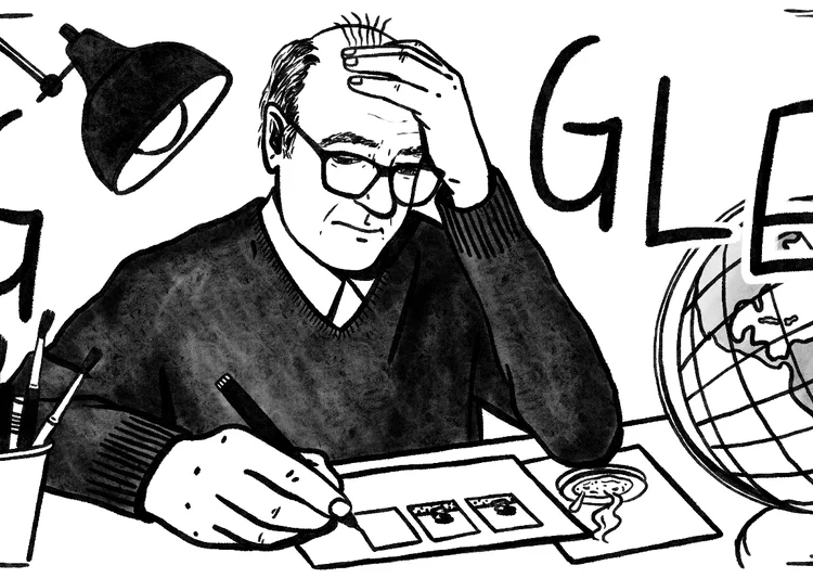 Google Homenajea a Quino en 25 países con un tributo en blanco y negro