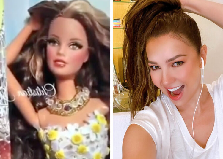 Thalía presume su colección de más de 500 muñecas Barbie