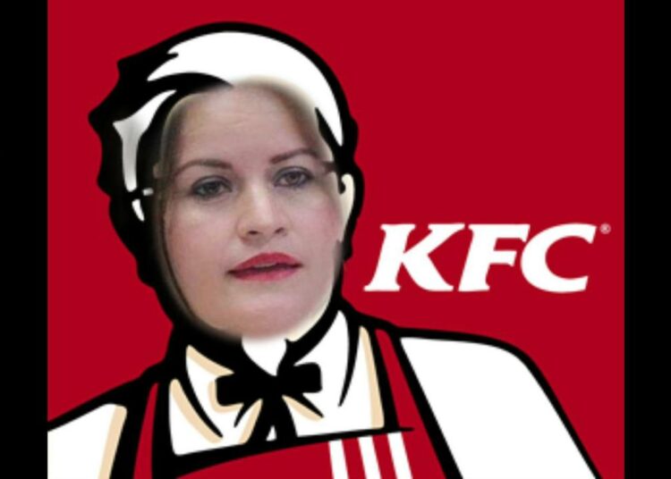 Estos son los divertidos memes de Dina Argueta después de equivocarse mencionando al restaurante KFC como entidad bancaria