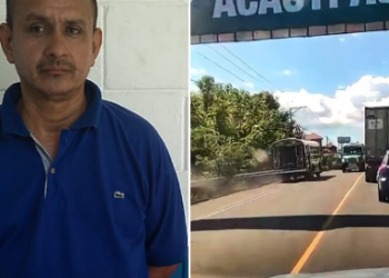 Policía detiene en Chalatenango a motorista captado mientras conducía un bus en sentido contrario