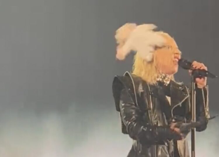 (VIDEO) Golpearon el rostro a Lady Gaga con un peluche en un concierto en Toronto