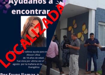Ubican sana y salva a joven reportada como desaparecida