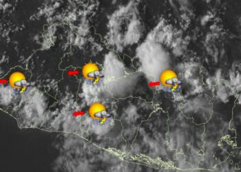 Prevén chubascos y lluvias en cordillera volcánica, zona central y occidental para lo que resta del día