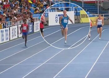 (VIDEO) Un atleta italiano compitió sin ropa interior y perdió la carrera por evitar que se vean sus partes íntimas
