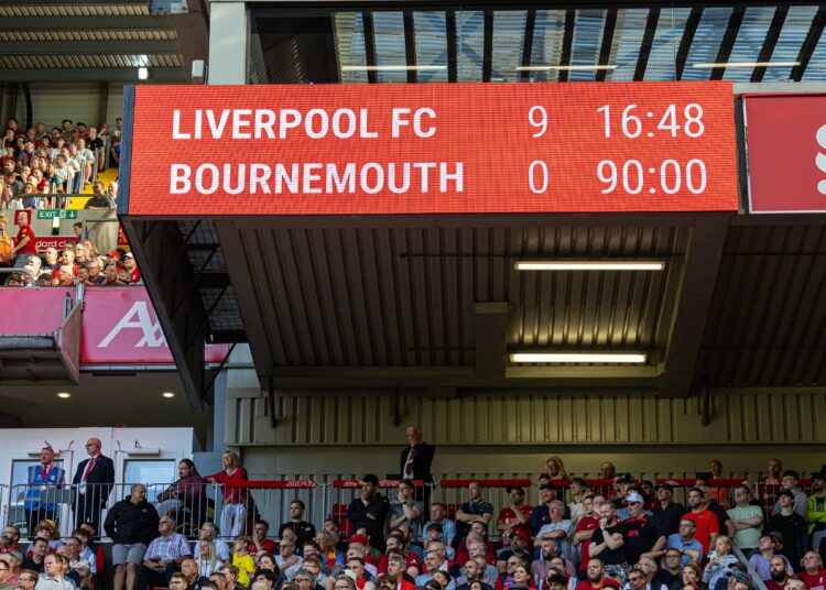El Liverpool iguala la mayor goleada de la historia de la Premier ante el Bournemouth (9-0)