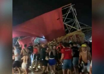 Ráfagas de viento derribaron varias estructuras durante un festival en Cullera, España: hay al menos un muerto y 40 heridos