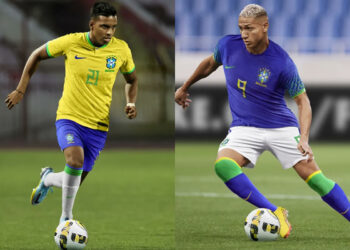 Brasil presentó la camiseta que usará en el Mundial de Qatar con figuras del presente y del pasado