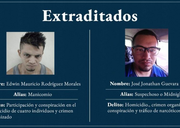 El Salvador extradita a dos mareros reclamados por EE.UU. para que respondan por asesinatos y conspiración