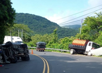 PNC reporta accidente de tránsito en Km. 76 de la Panamericana, en San Vicente