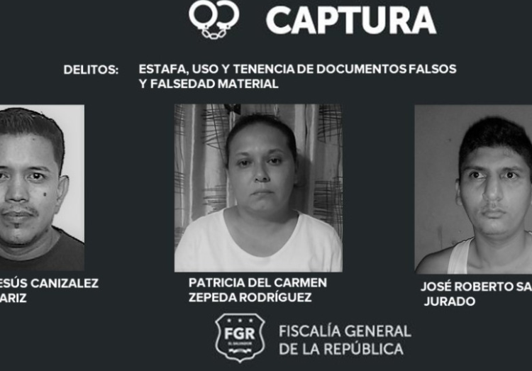 FGR reporta la captura de tres personas que usaron documentos falsos para obtener préstamos