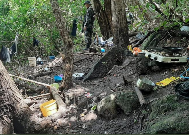 PNC desmantela campamento pandillero en cerro El Sartén, en Apopa