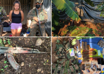 Un pandillero muerto, mujer capturada y campamento desmantelado por el ejército en Sensuntepeque