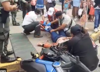 Cruz Roja reporta accidente de tránsito en Santa Tecla, una mujer resultó lesionada