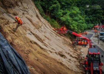 Continúan los trabajos de mitigación de riesgos en Quintas Doradas, de Pachimalco
