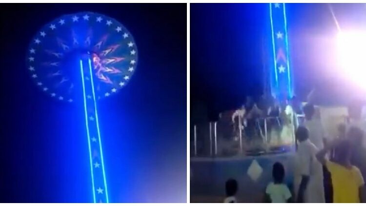 (VIDEO) Por lo menos 16 personas resultaron heridas luego de que un juego mecánico fallara en Mohali, India