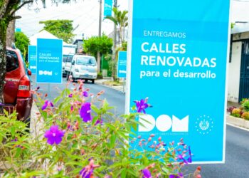DOM finaliza renovación de la red vial en Santa Tecla&nbsp;