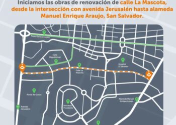 FOVIAL anunció paso restringido por renovación en calle La Mascota, San Salvador