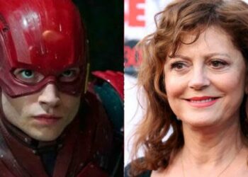 Ezra Miller exigió a Susan Sarandon rendirle homenaje en un altar de The Flash