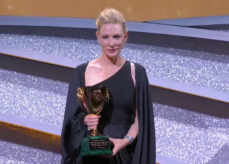 Venecia 2022: Cate Blanchett es galardonada como Mejor Actriz por TÁR, de Todd Field