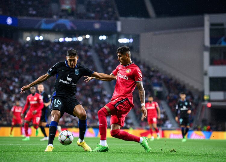 Bayer Leverkusen le ganó con claridad a Atlético de Madrid por 2 a 0